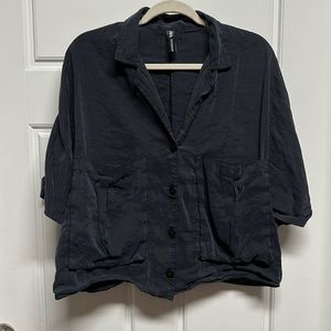 Zara Loose fitting short sleeve shirt
